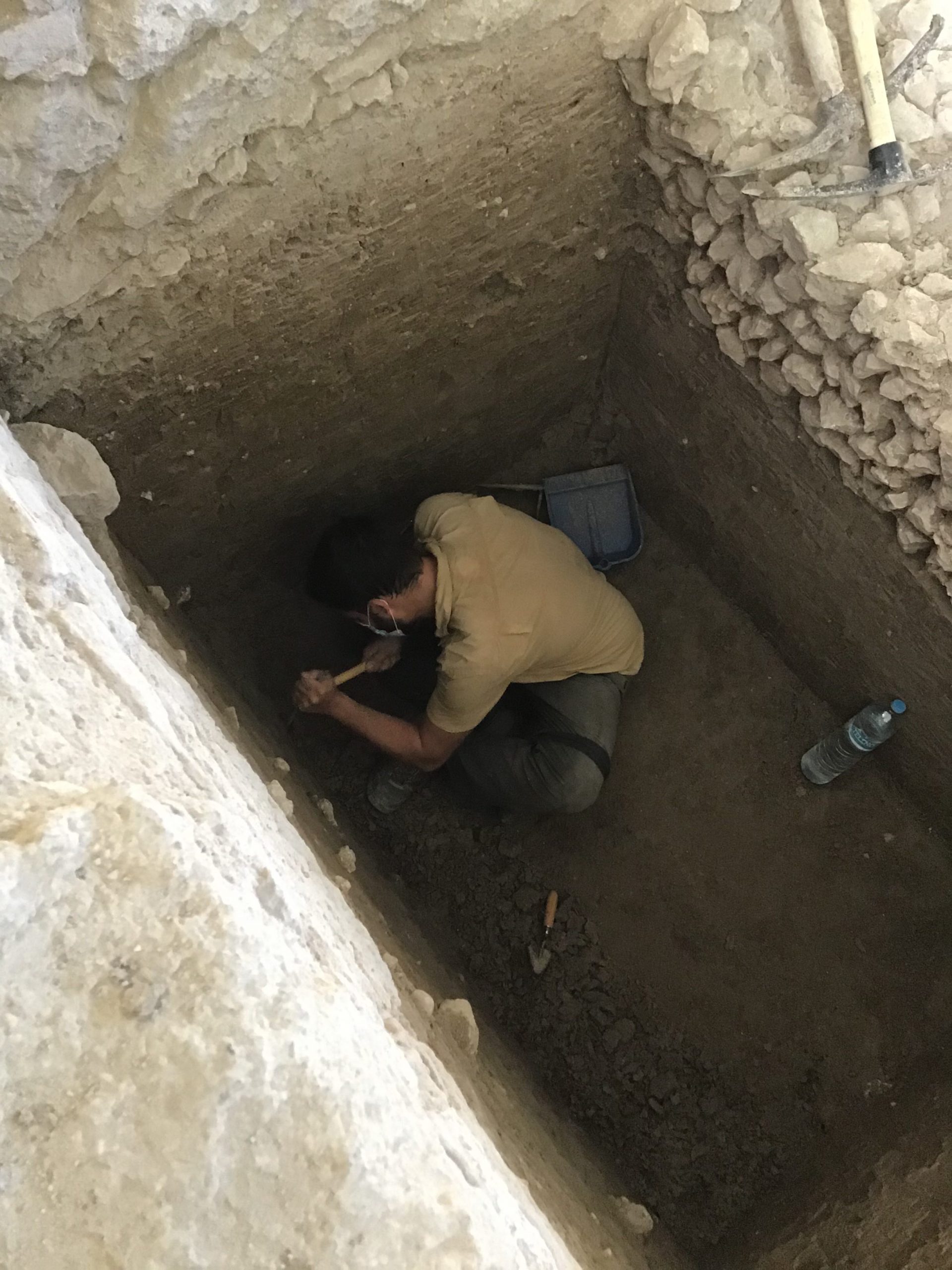 Julio, arqueólogo del equipo de excavición de la Villa Romana de Salar